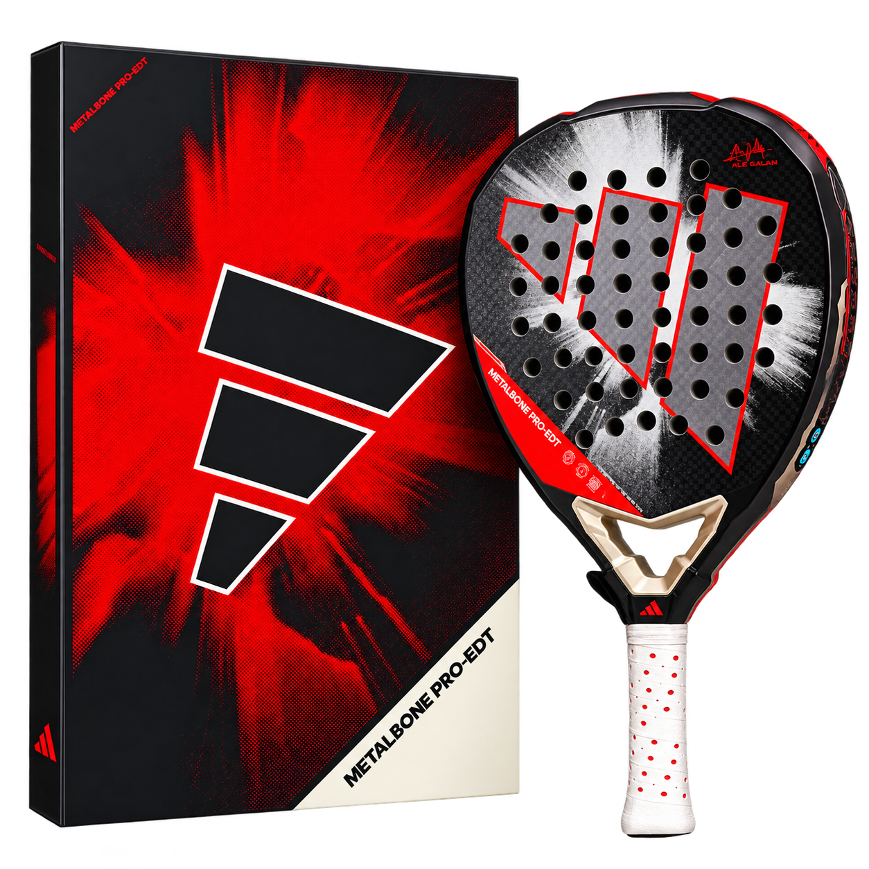 Raquete Metalbone Pro-Edt e Caixa Red-Black