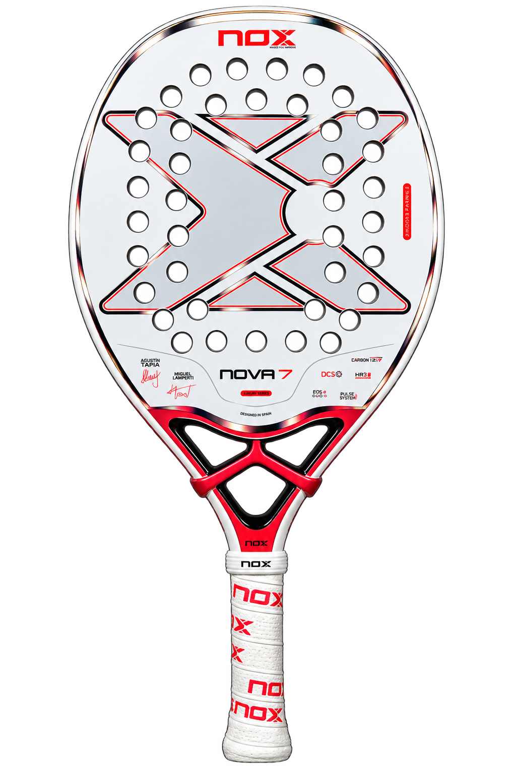Raquete de Padel NOX Nova 7 em Transparência